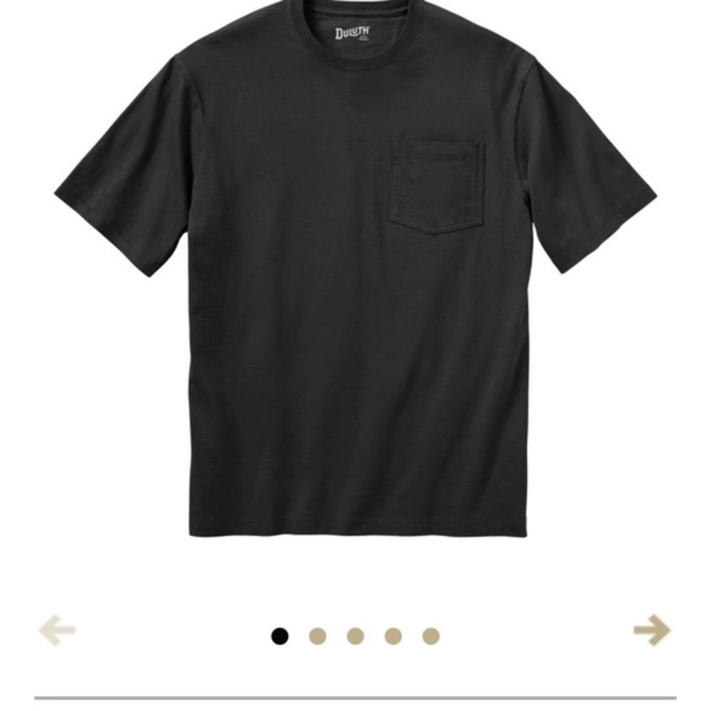 Duluth Trading Co. NWT black Men’s Longtail T short sleeve with pocket. - Picture 2 of 15
